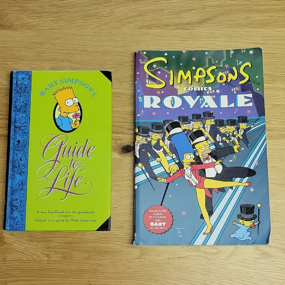 Simpsons Comics Royale and Bart Simpson's Guide to Life